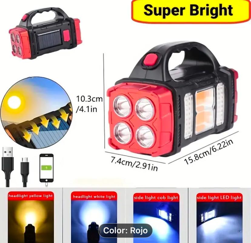 Linterna multifunciones solar